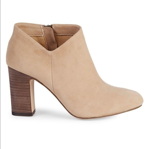 SPLENDID Neves Suede Stacked-Heel Ankle Boots 11